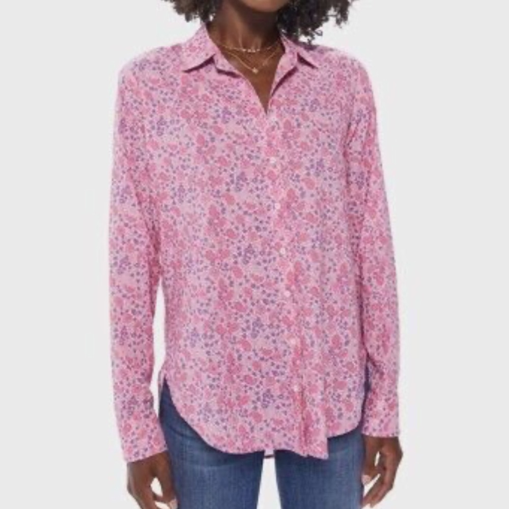 Xirena floral “beau” shirt EUC